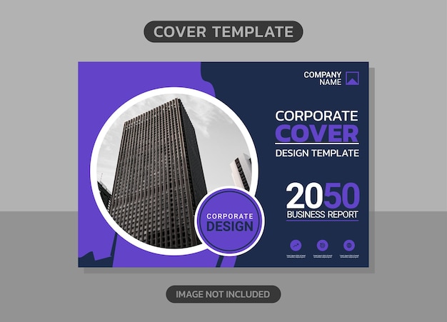 Corporate book cover horizontales design