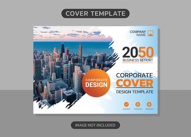 Corporate book cover horizontales design