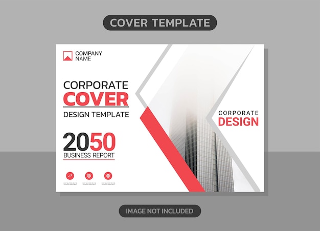 Corporate book cover horizontales design