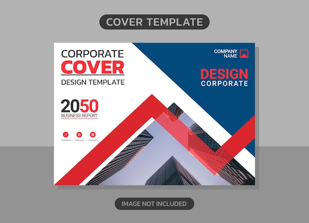 Corporate book cover horizontales design