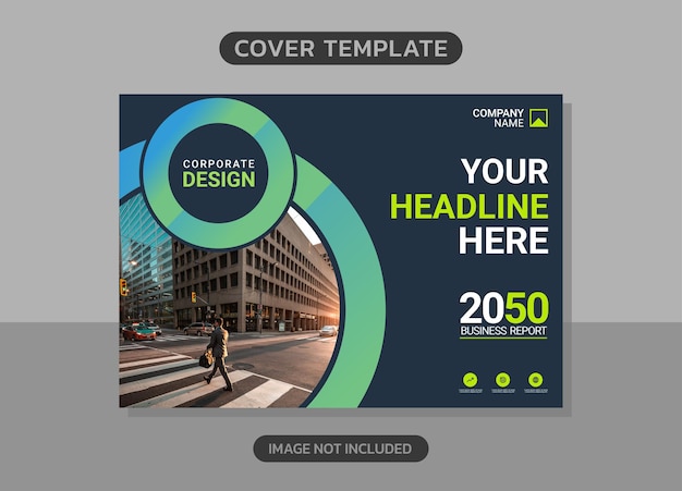 Corporate Book Cover horizontales Design