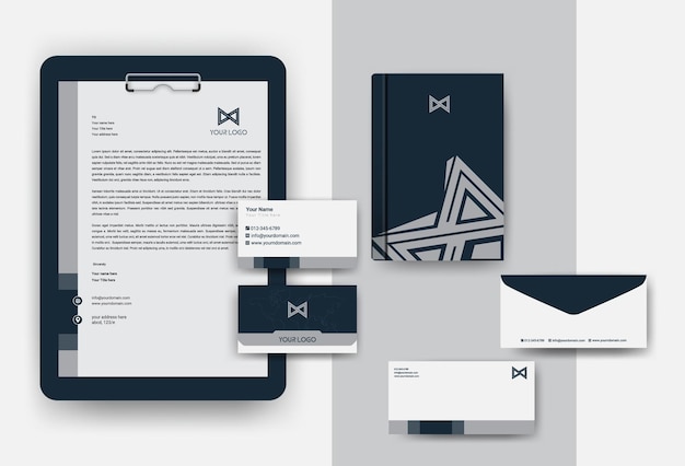 Vektor corporate brand identity-set