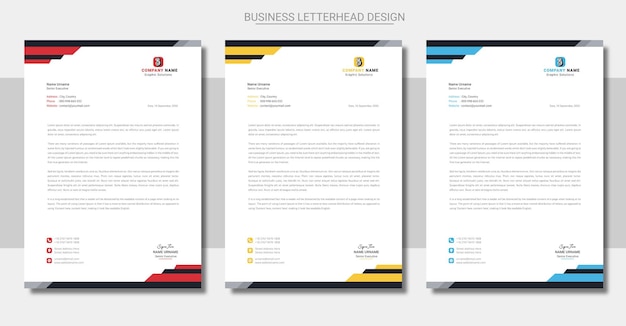 Corporate briefkopf design