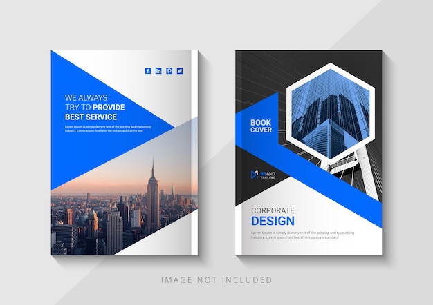 Corporate business book cover template-design