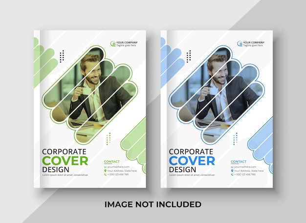 Corporate business book cover-vorlage