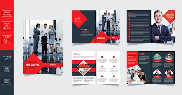 Corporate business brochure design 08 seiten