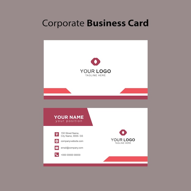 Corporate business card design