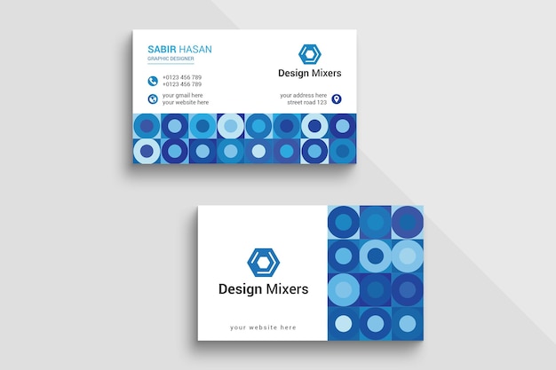 Vektor corporate business card design