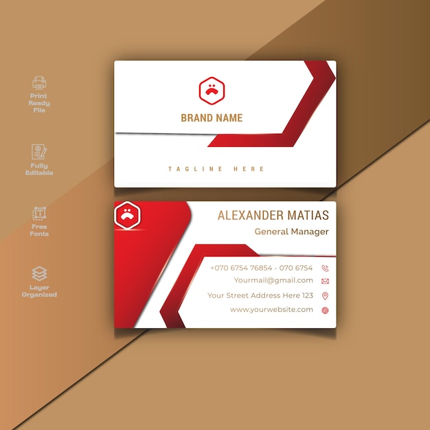 Corporate business card design