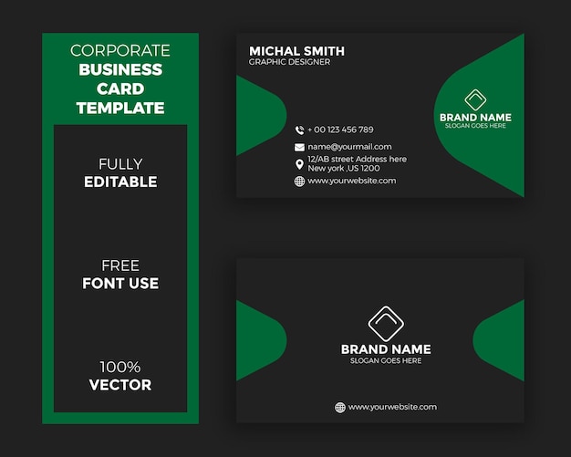 Corporate business card design