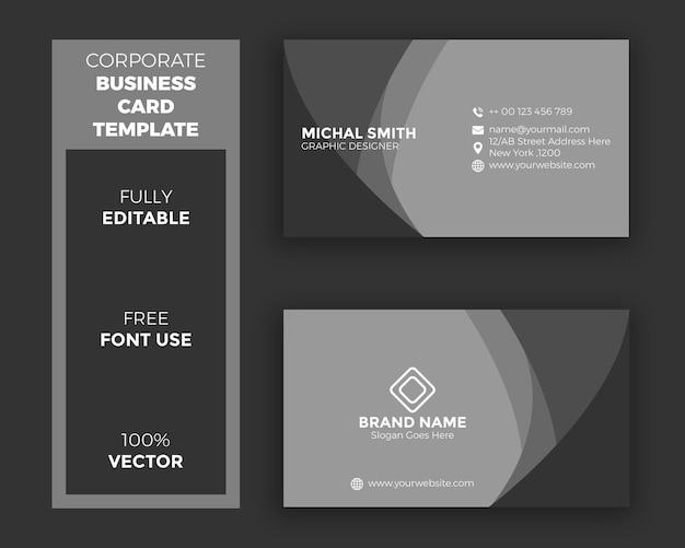 Vektor corporate business card design