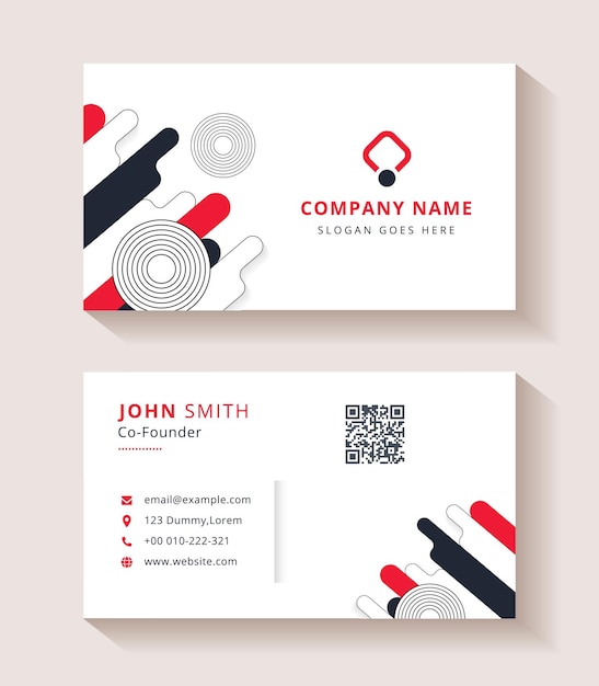 Corporate business card template-design vektor-illustration