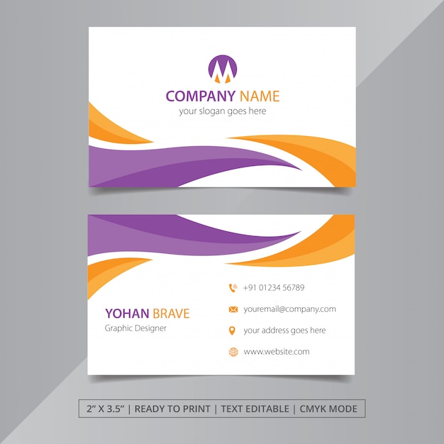 Corporate business card