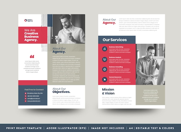 Corporate business flyer design oder handout und flyer design oder marketing sheet broschüre design