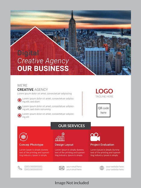 Vektor corporate business flyer design und vektorvorlage.