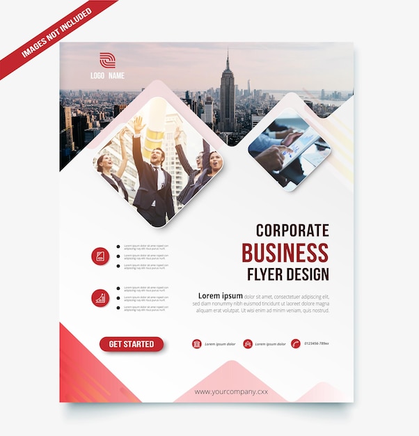 Corporate business flyer design-vorlage.