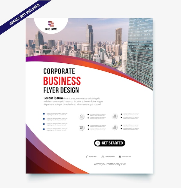 Corporate business flyer design-vorlage.