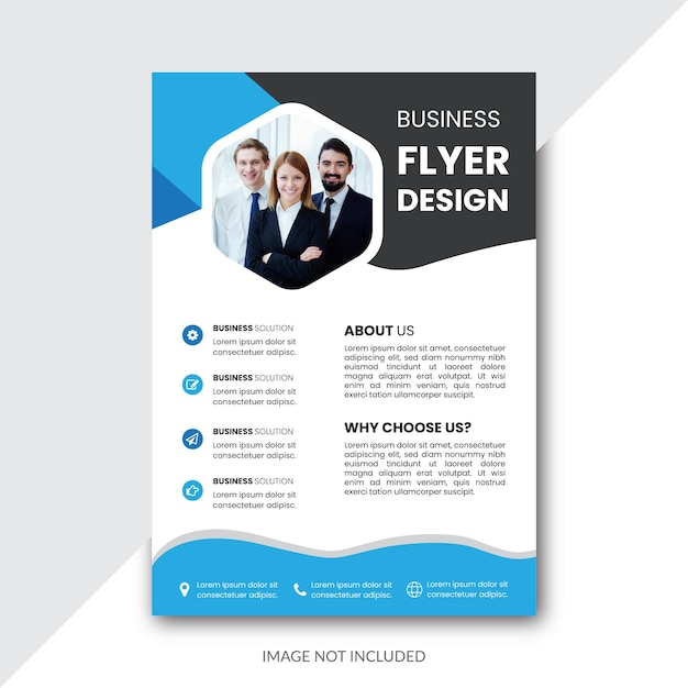 Corporate Business Flyer Designvorlage a4 bearbeitbare Datei