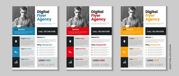 Corporate Business Flyer Flyer Design Digital Marketing Flyer Set Geschäftsbroschüre Vorlage