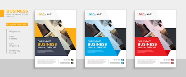 Corporate Business Flyer oder Jahresbericht Vorlagendesign