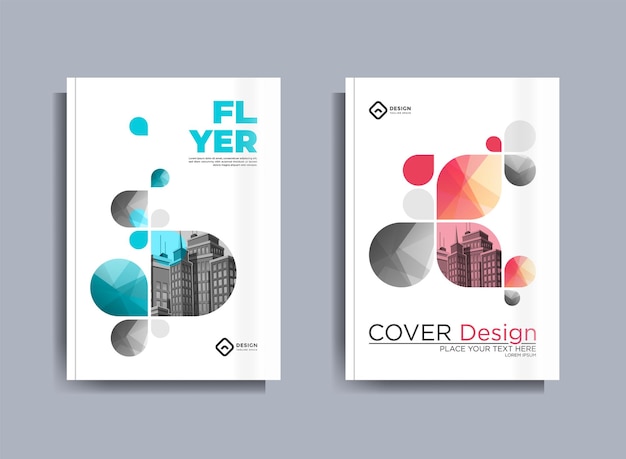 Corporate business flyer poster broschüre broschüre cover design layout hintergrund zweifarbig schema vektorvorlage im a4-format vektor