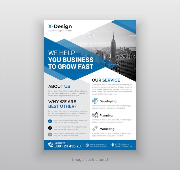 Corporate Business Flyer Poster Broschüre Cover Design Layoutvorlage