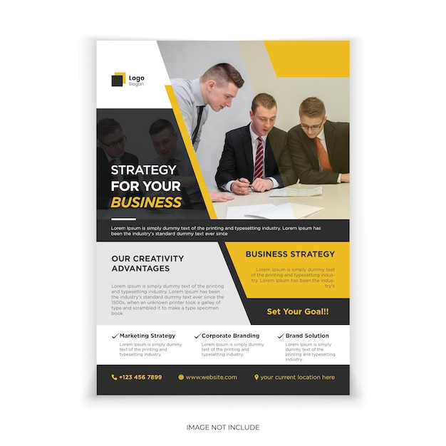 Corporate-Business-Flyer, professioneller Business-Flyer, kreative Business-Flyer-Vorlage
