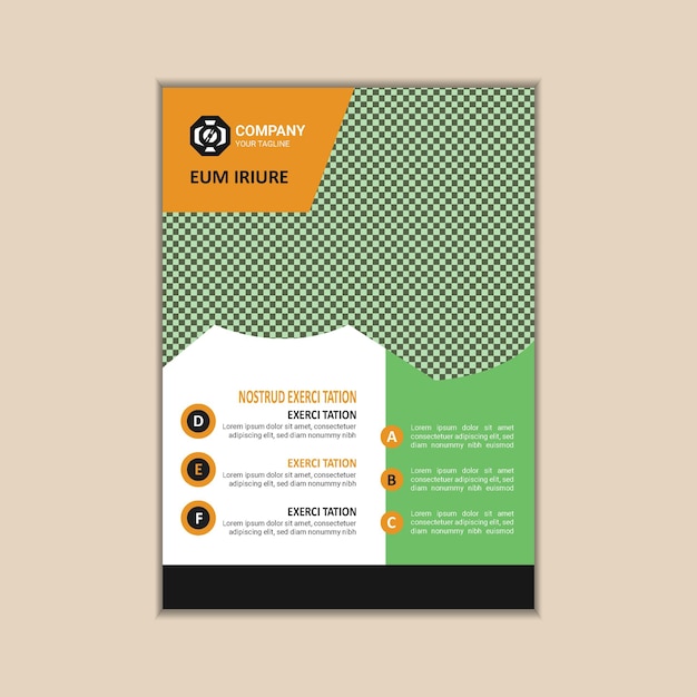 Corporate Business Flyer Vorlage Einfaches und sauberes Vektordesign im A4-Format