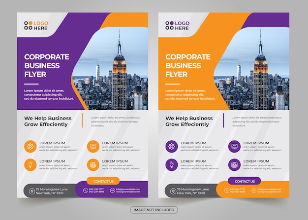 Vektor corporate business flyer vorlage