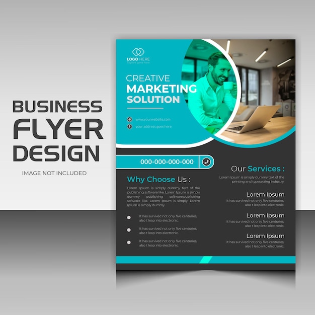 Vektor corporate business flyer