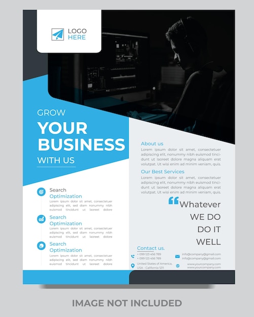 Vektor corporate business flyer