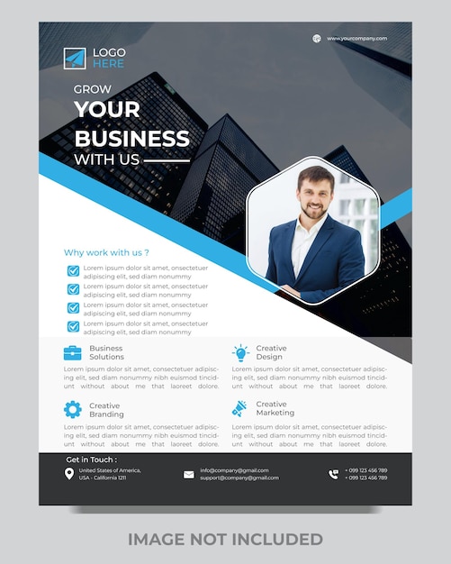 Vektor corporate business flyer