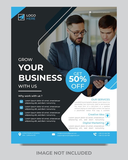 Vektor corporate business flyer