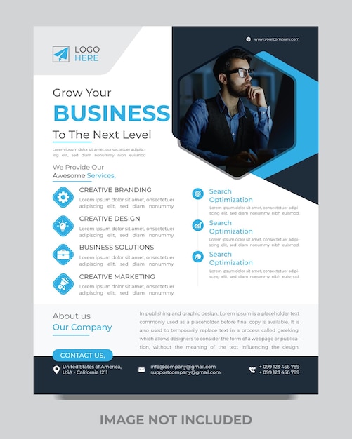 Vektor corporate business flyer