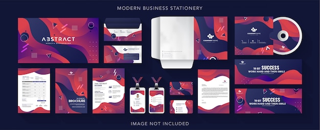 Corporate business identity briefpapier design