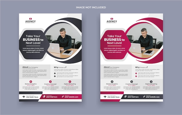 Corporate business mehrzweck-flyer und broschüren-deckblatt-design-vorlage