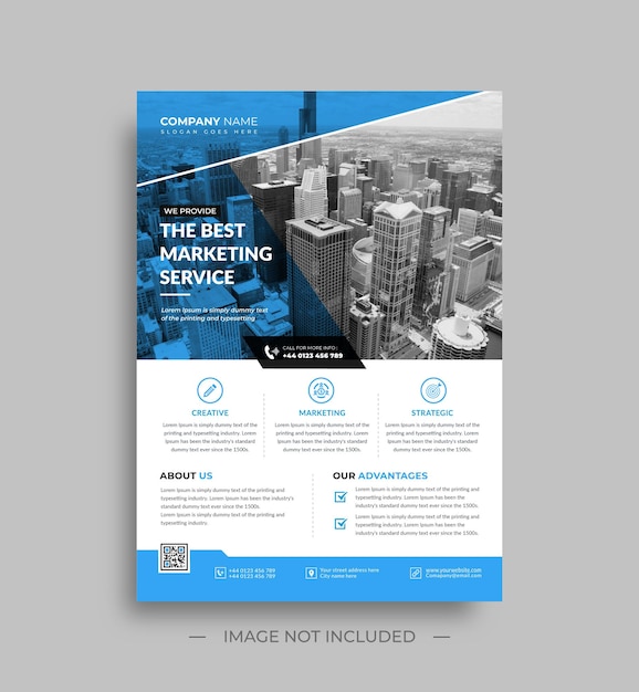 Corporate business moderne plakat-flyer-design-vorlage