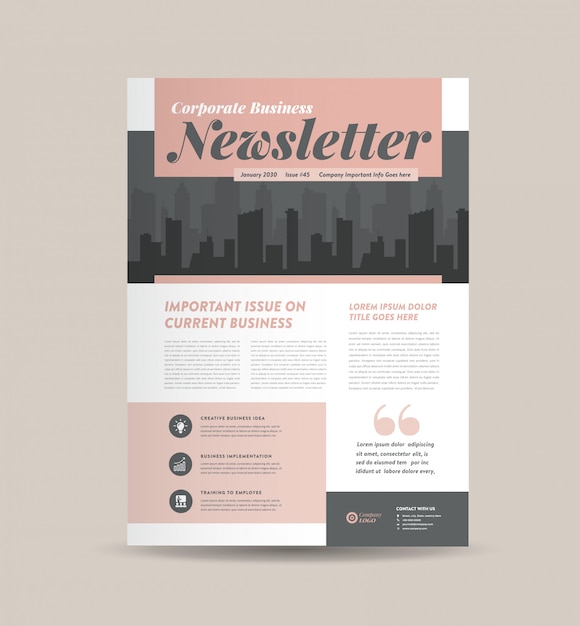Corporate Business Newsletter