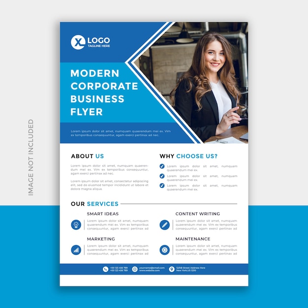 Corporate business oder marketing-flyer-vorlage