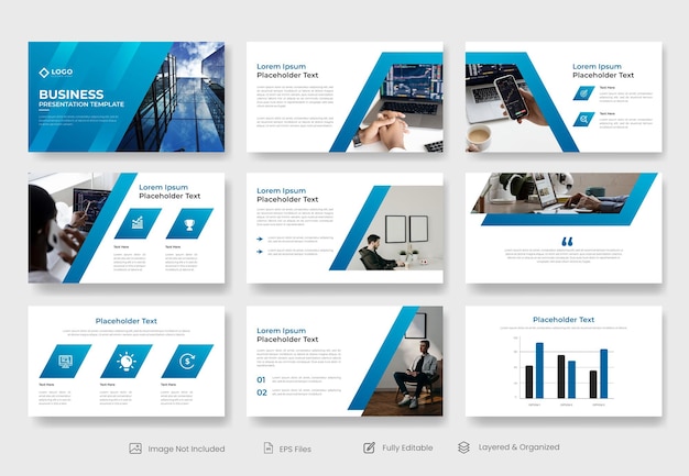 Corporate business powerpoint-präsentationsvorlage