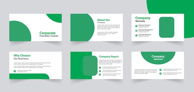 Corporate Business Präsentation Template-Design