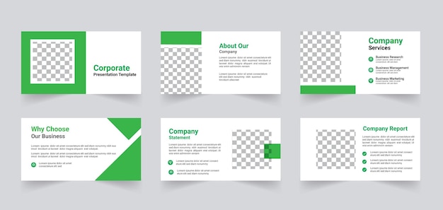 Corporate business präsentation template-design