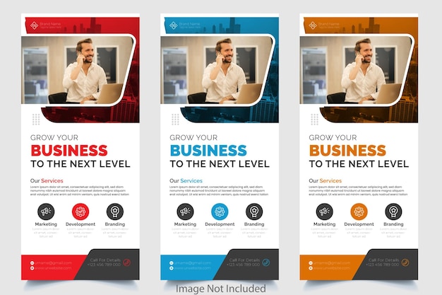 Vektor corporate business rollup-banner-template-design