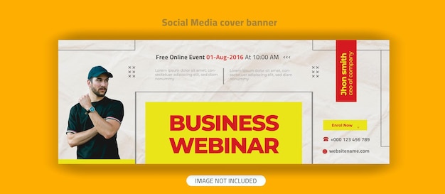 Corporate business social media facebook cover banner vorlage