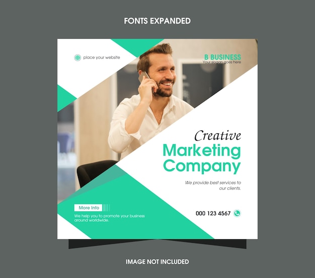 Corporate business social media post-design-layout-vektor