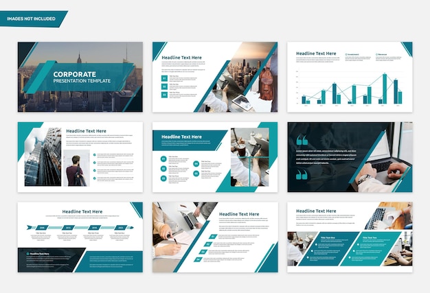 Corporate Business Überblick Präsentationsvorlage Design