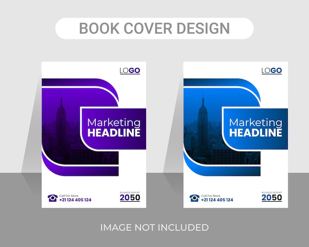 Corporate business und kreative, moderne, einfache jahresbericht-buchcover-design-vorlage im a4-format