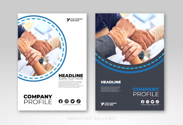 Vektor corporate cover design-vorlage in a4