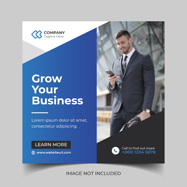 Corporate creative modern business web social media banner vorlage