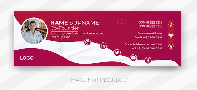 Corporate e-mail-signatur-template-design